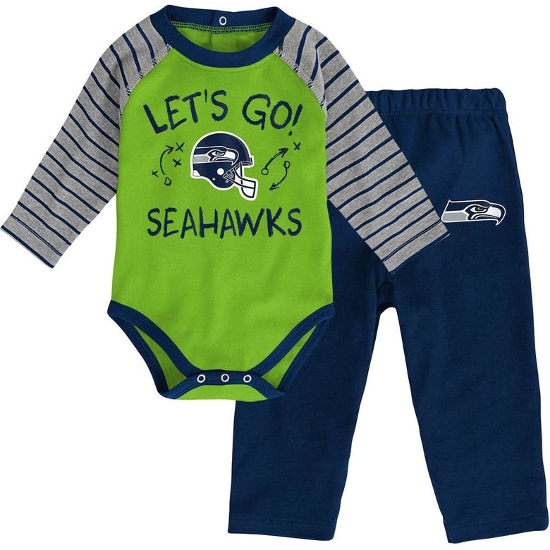 Outerstuff Toddler Neon Green/College Navy Seattle Seahawks