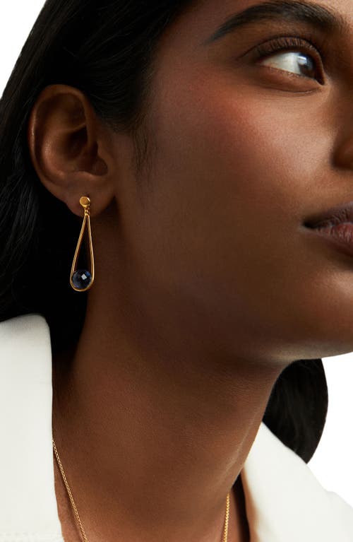 Dean Davidson Mini Ipanema Drop Earrings In Midnight Blue/gold