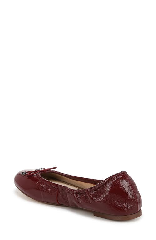 Shop Sam Edelman Felicia Ballet Flat In Cabernet Red