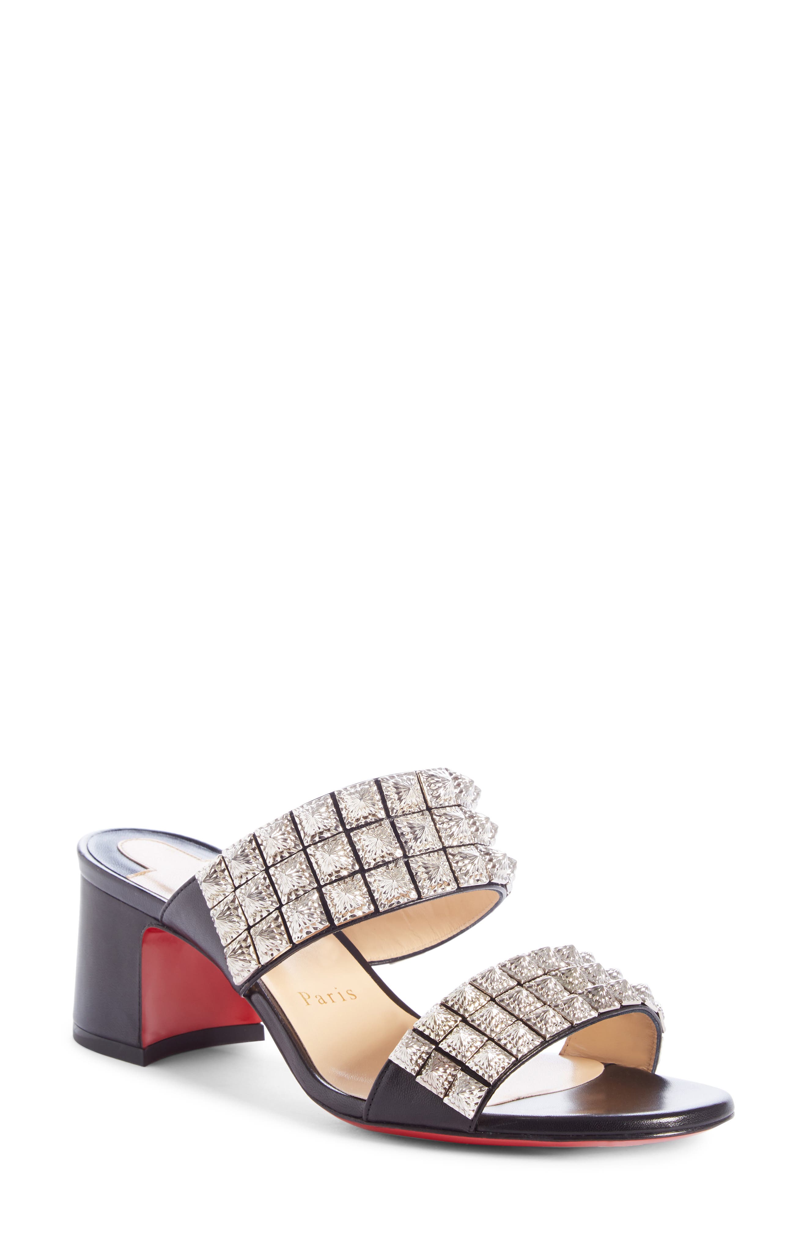 myriadiam studded slide sandal