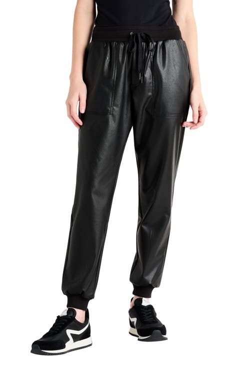The TRENDSETTER Faux Leather Joggers