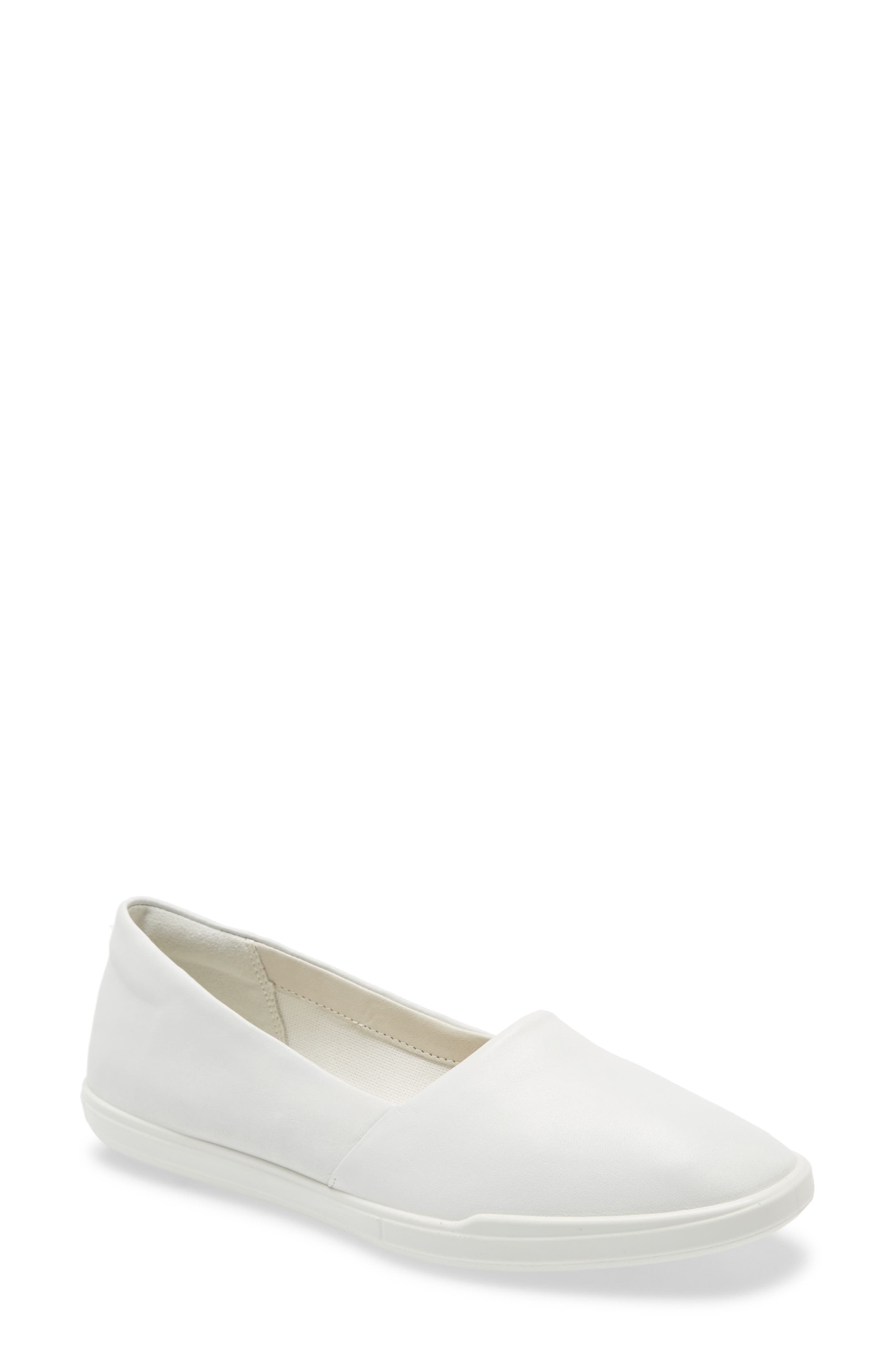 Ecco Simpil Loafer In White Leather | ModeSens