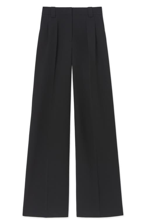 Shop Lafayette 148 New York Wyatt Wide Leg Pants In Black