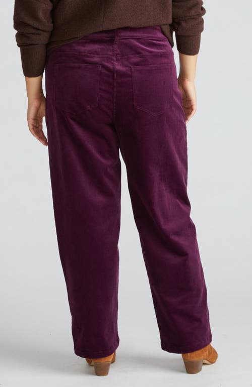 Universal Standard Cassidy High Waist Corduroy Straight Leg Pants In Violette