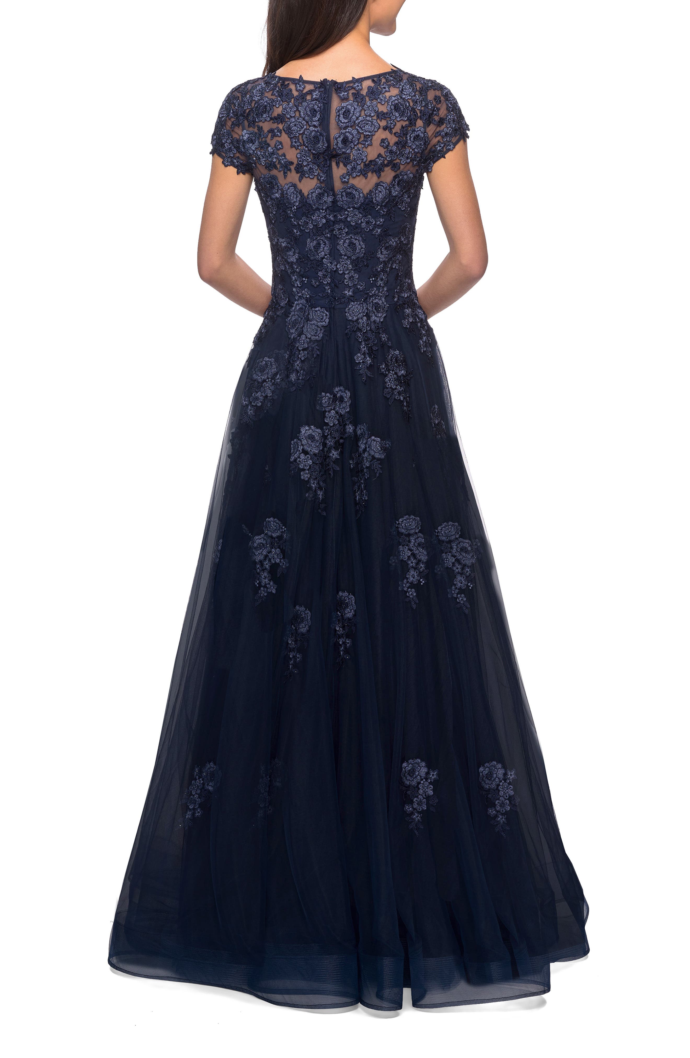 nordstrom navy blue gown