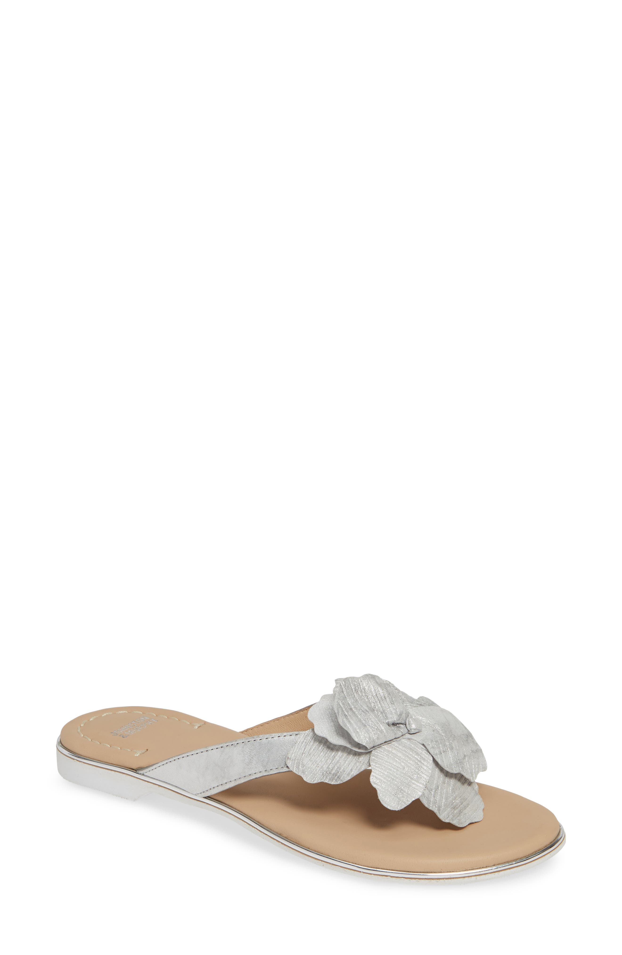 Johnston & Murphy Reanne Flip Flop- Metallic