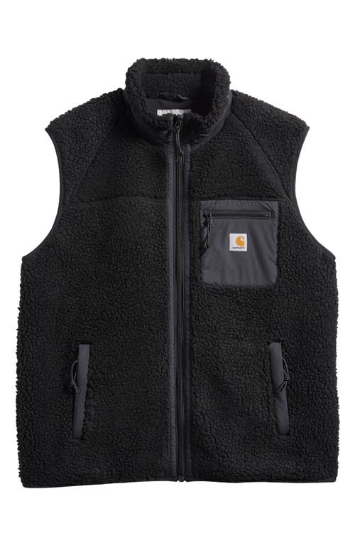 Carhartt Work In Progress Prentis Fleece Vest Liner In Black/black