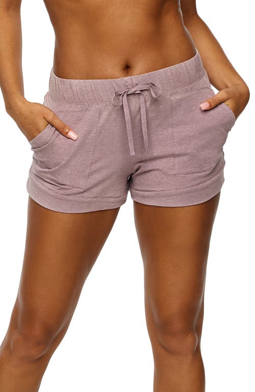 Felina Stretch Organic Cotton Lounge Shorts in Lavender