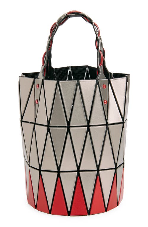 Shop Bao Bao Issey Miyake Basket Handbag In Red Mix