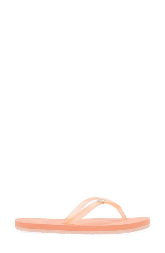 Shop Reef Kids' Charming Flip Flop In Peach