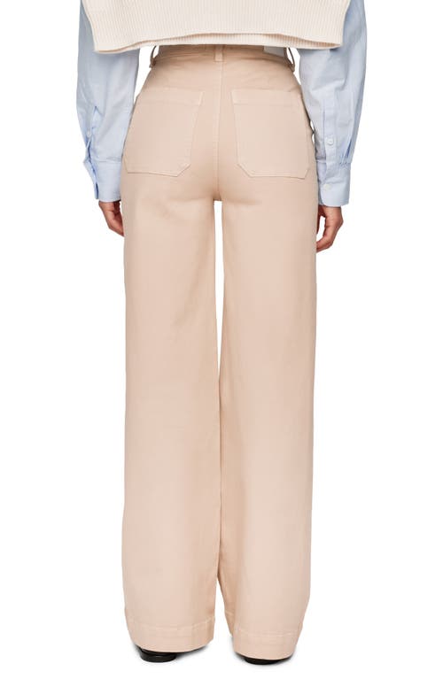 Shop Dl1961 Hepburn High Waist Wide Leg Jeans In Chardonnay Twill