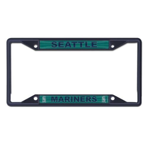 Wincraft Seattle Mariners Chrome Color License Plate Frame In Green