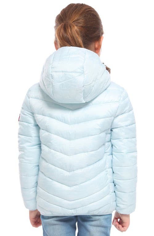 Rokka&rolla Kids' Reversible Lightweight Puffer Jacket In Baby Blue