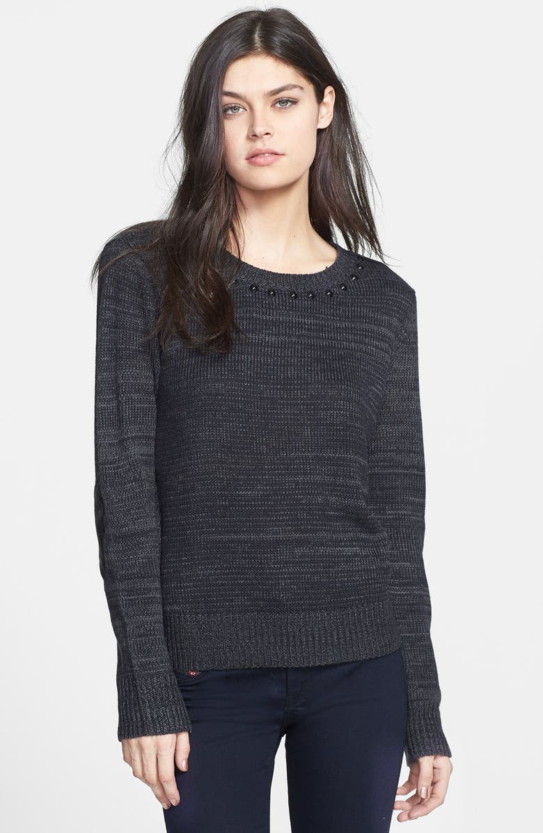 Sanctuary Studded Crewneck Sweater | Nordstrom