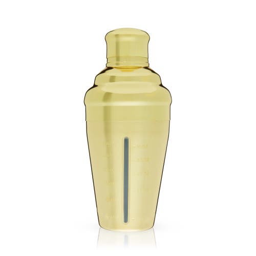 Viski Belmont Measured Cocktail Shaker In Gold
