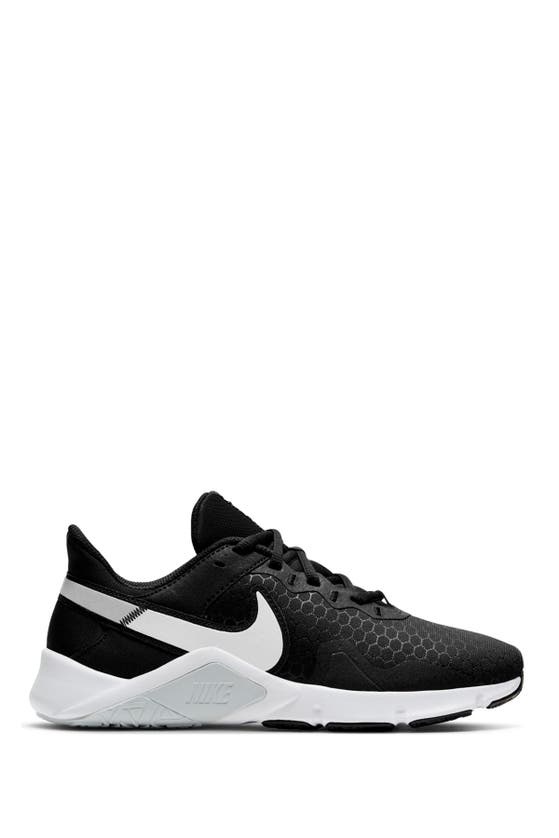 Nike Legend Essential 2 Training Sneaker In Black/ White/ Platinum