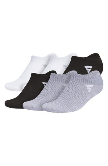 ADIDAS ORIGINALS ADIDAS 6-PACK SUPERLITE NO SHOW PERFORMANCE SOCKS 