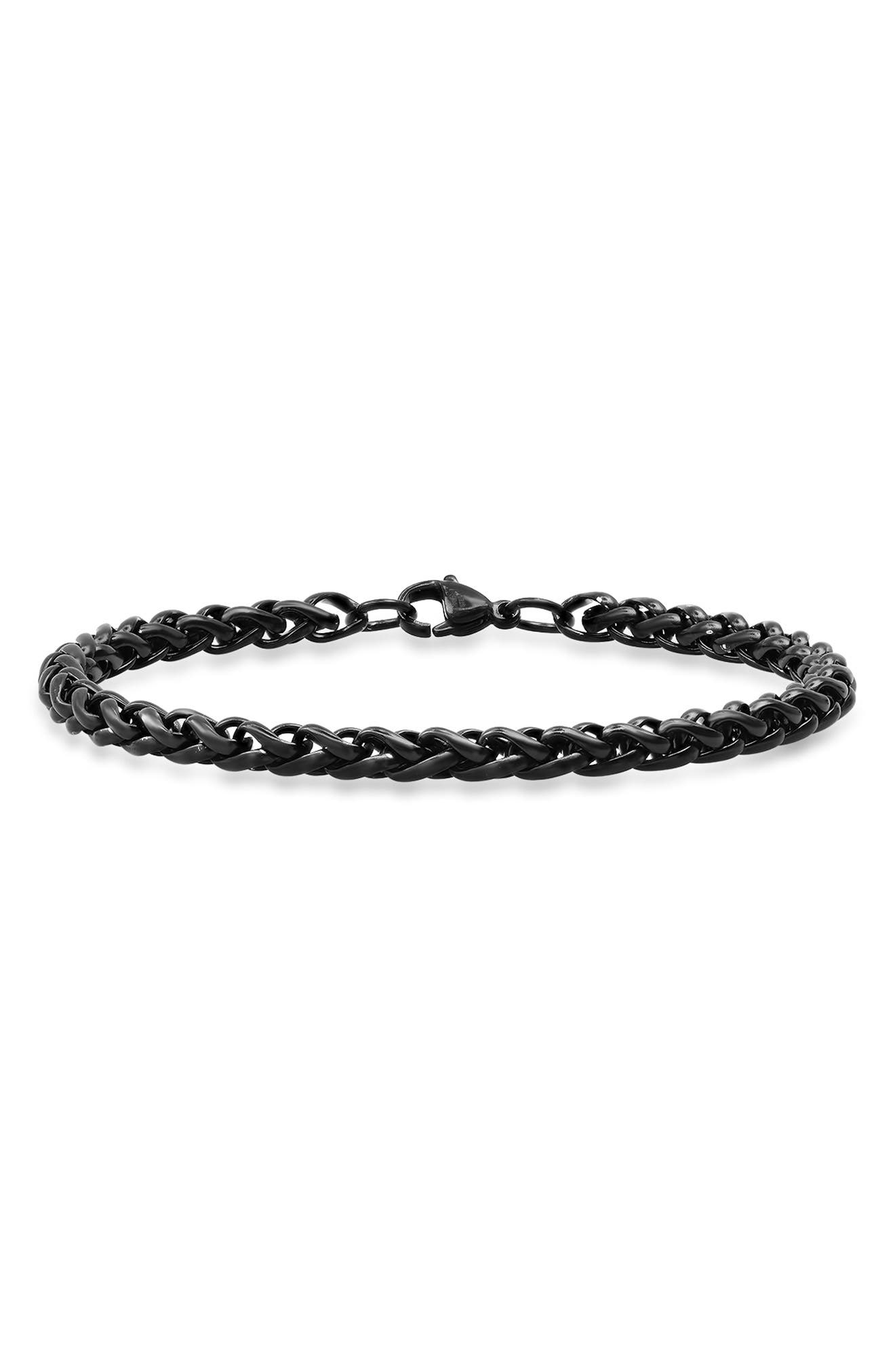 Black Stainless Steel Link Bracelet Nordstromrack