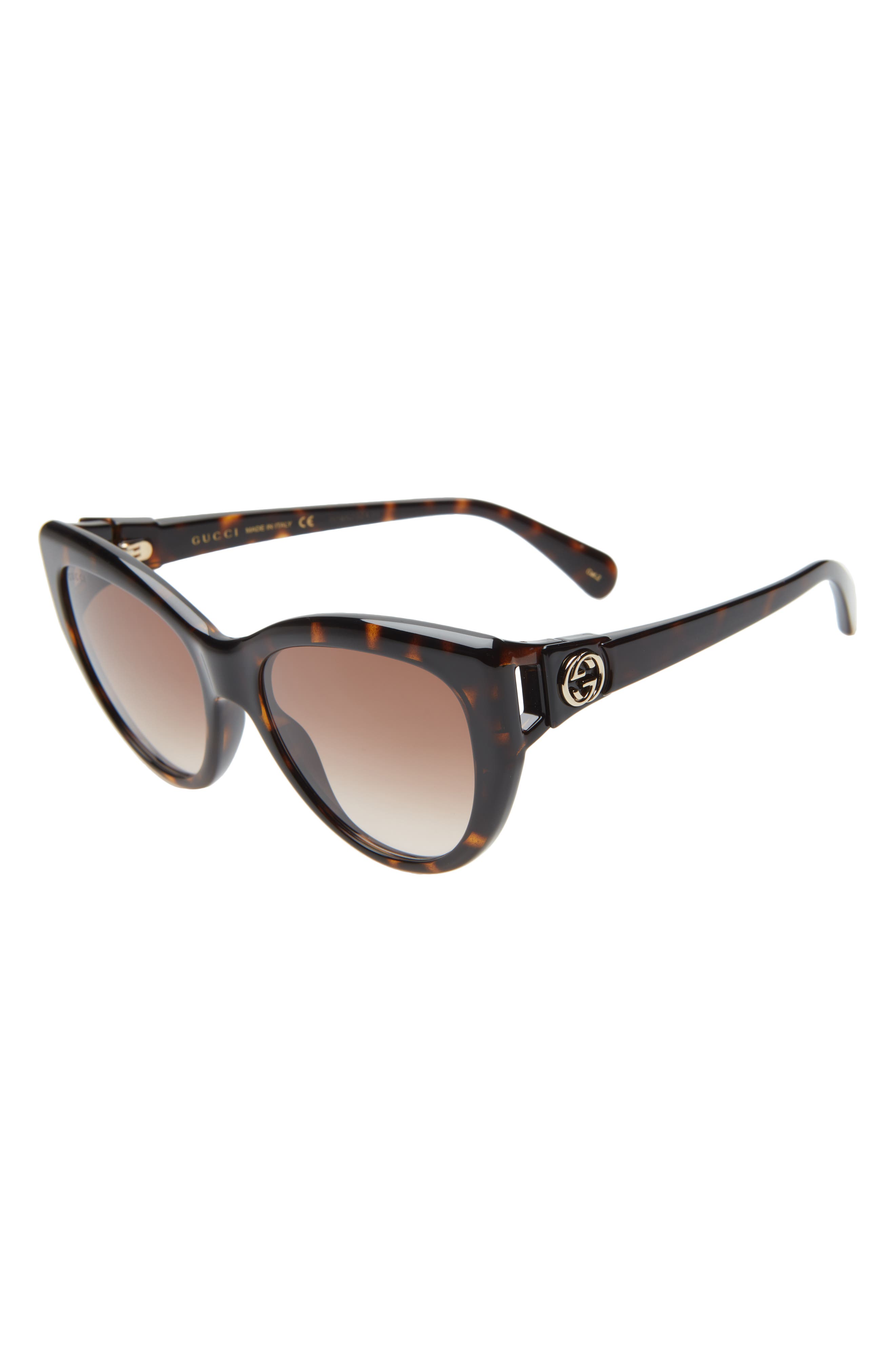 gucci 56mm gradient cat eye sunglasses