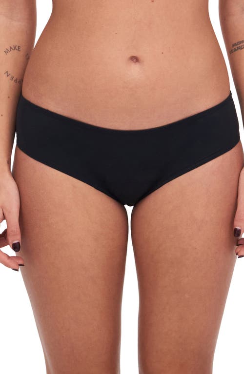 Chantelle Lingerie Essential Leakproof Period Absorbency Bikini in Black-11 at Nordstrom, Size Large
