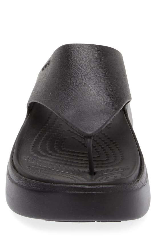 Shop Crocs Getaway Platform Flip Flop In Black