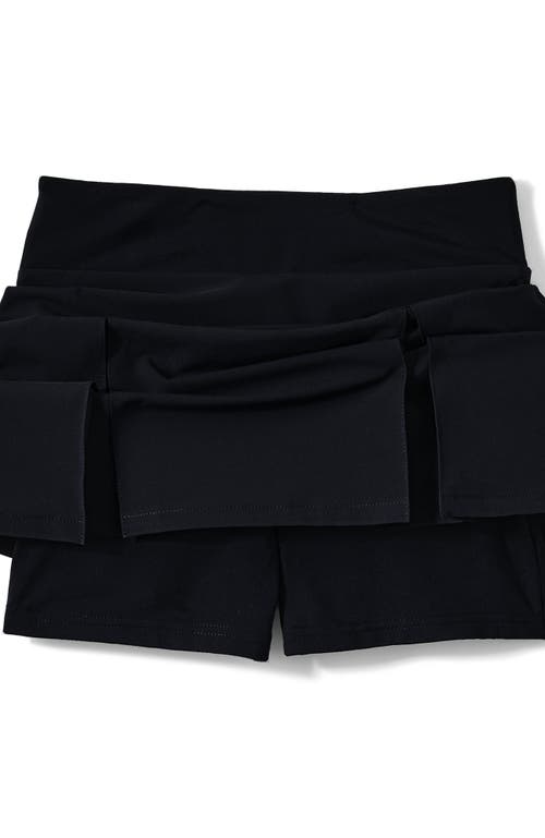 Shop Lands' End School Uniform Girls Performance Pleated Skort Above The Knee In Black