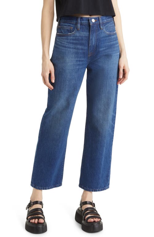 FRAME Jane Wide Leg Crop Jeans in Eckhart