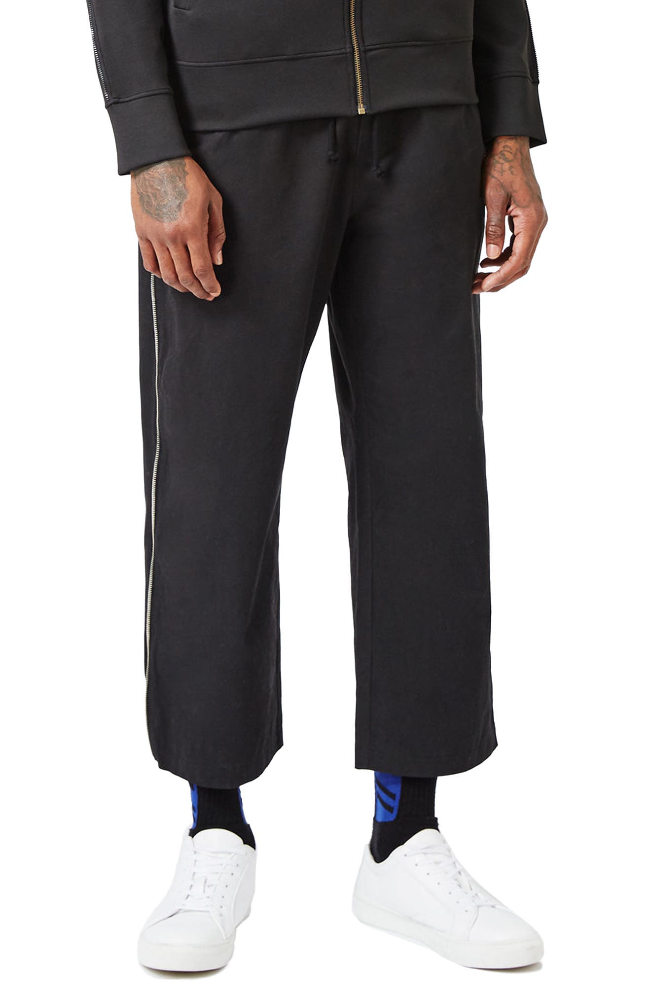 wide leg walking trousers