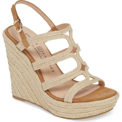 Chinese Laundry Milla Platform Wedge Sandal, Beige