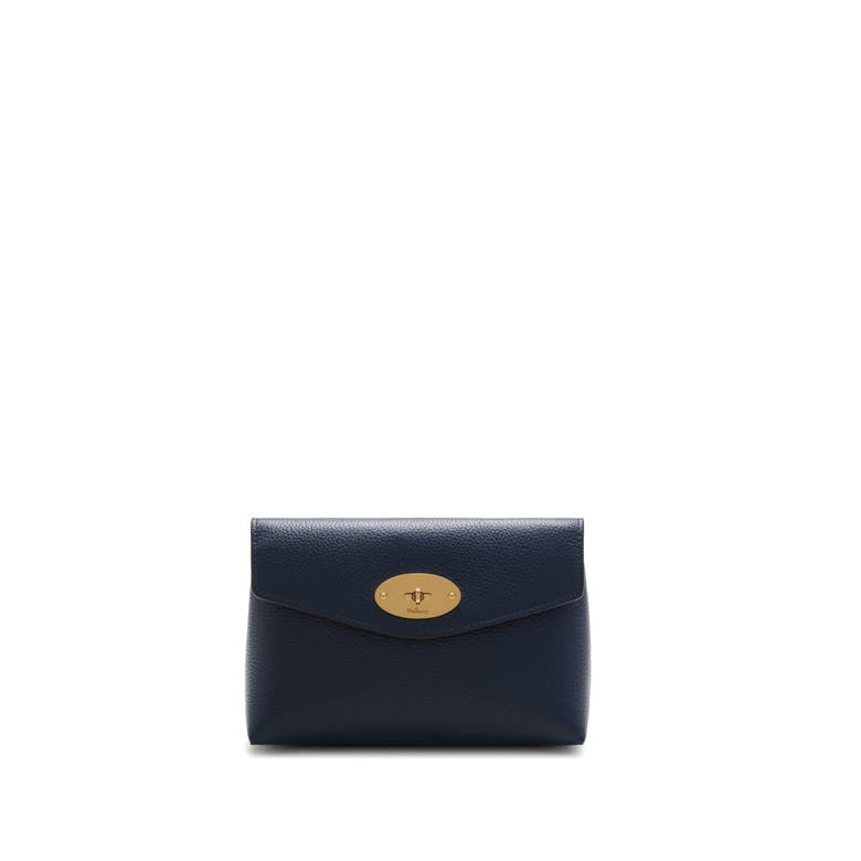 Mulberry Darley Cosmetic Pouch Scg In Bright Navy