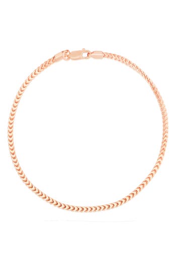 Glaze Jewelry Foxtail Chain Bracelet In Rose Gold