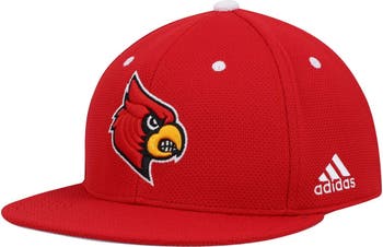 Men's adidas White/Black Louisville Cardinals On-Field Baseball Fitted Hat