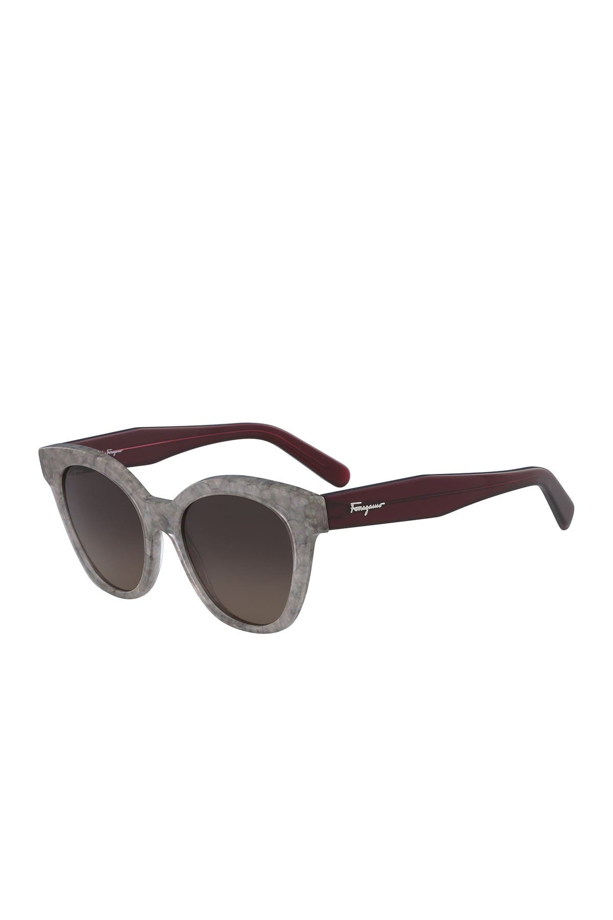 salvatore ferragamo modified cat eye 54mm sunglasses