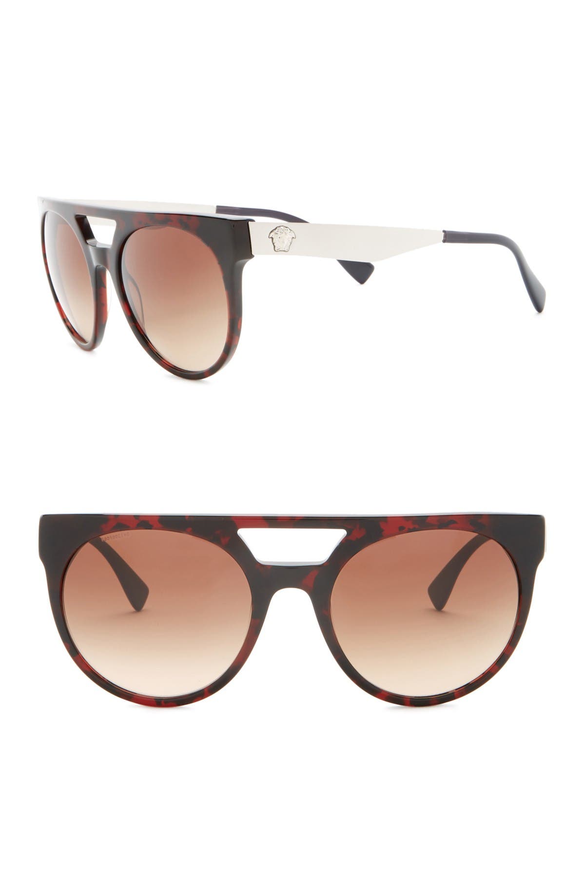 Versace | 55mm Round Sunglasses 