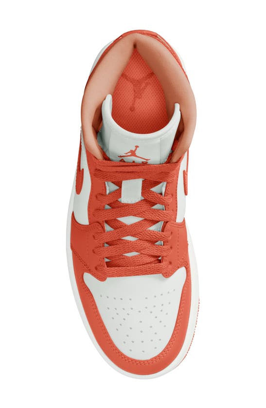 Shop Jordan Air  1 Mid Sneaker In Summit White/ Clay/ Amber