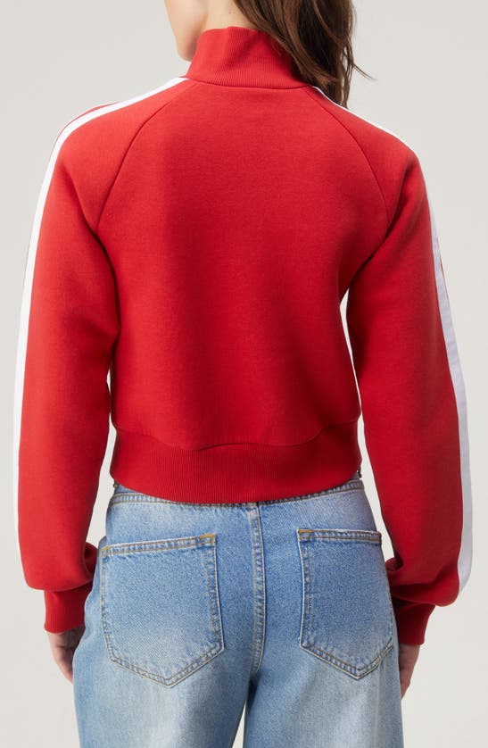 Shop Nasty Gal Stripe Sleeve Track Jacket In Red