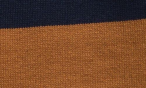 Sammy + Nat Stripe Rugby Sweater & Corduroy Pants Set In Medieval Blue