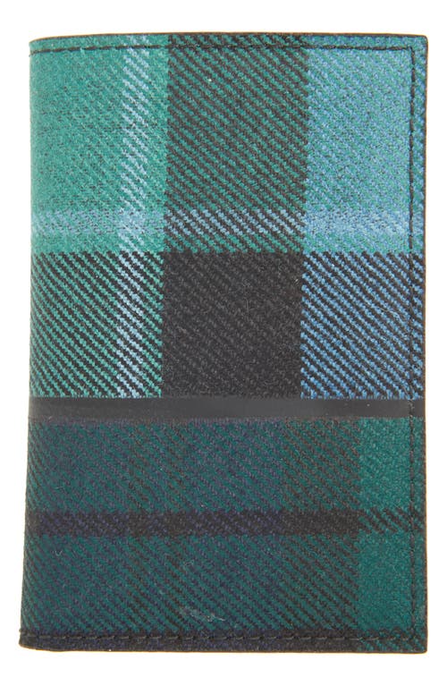 Comme des Garçons Wallets Tartan Patchwork Card Case in Green at Nordstrom