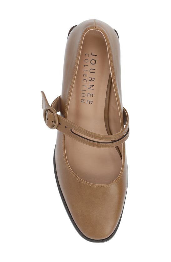Journee Collection Savvi Mary Jane Pump In Tan