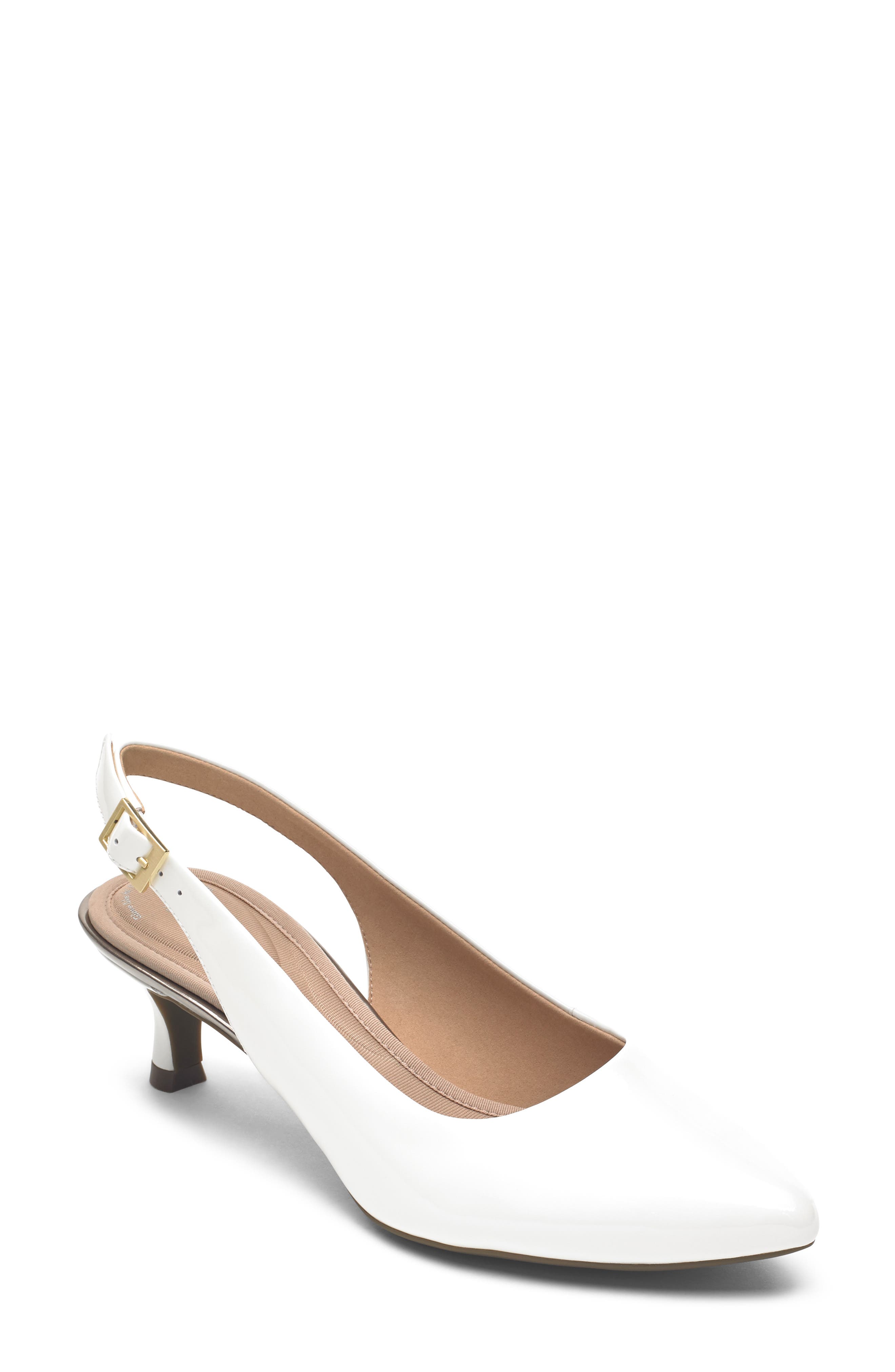 Rockport Total Motion Kaiya Slingback Pump, White