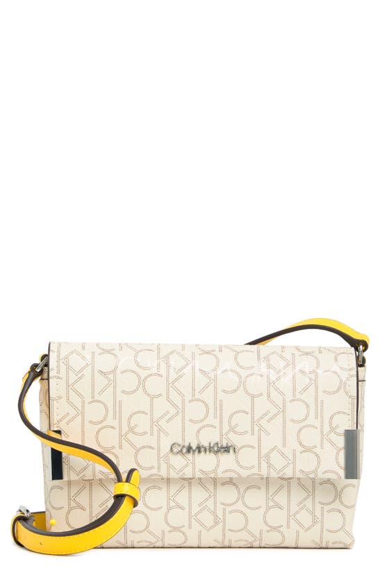 Calvin Klein Kaitlyn Crossbody Vanilla/Khaki/Daffodil One Size: Handbags