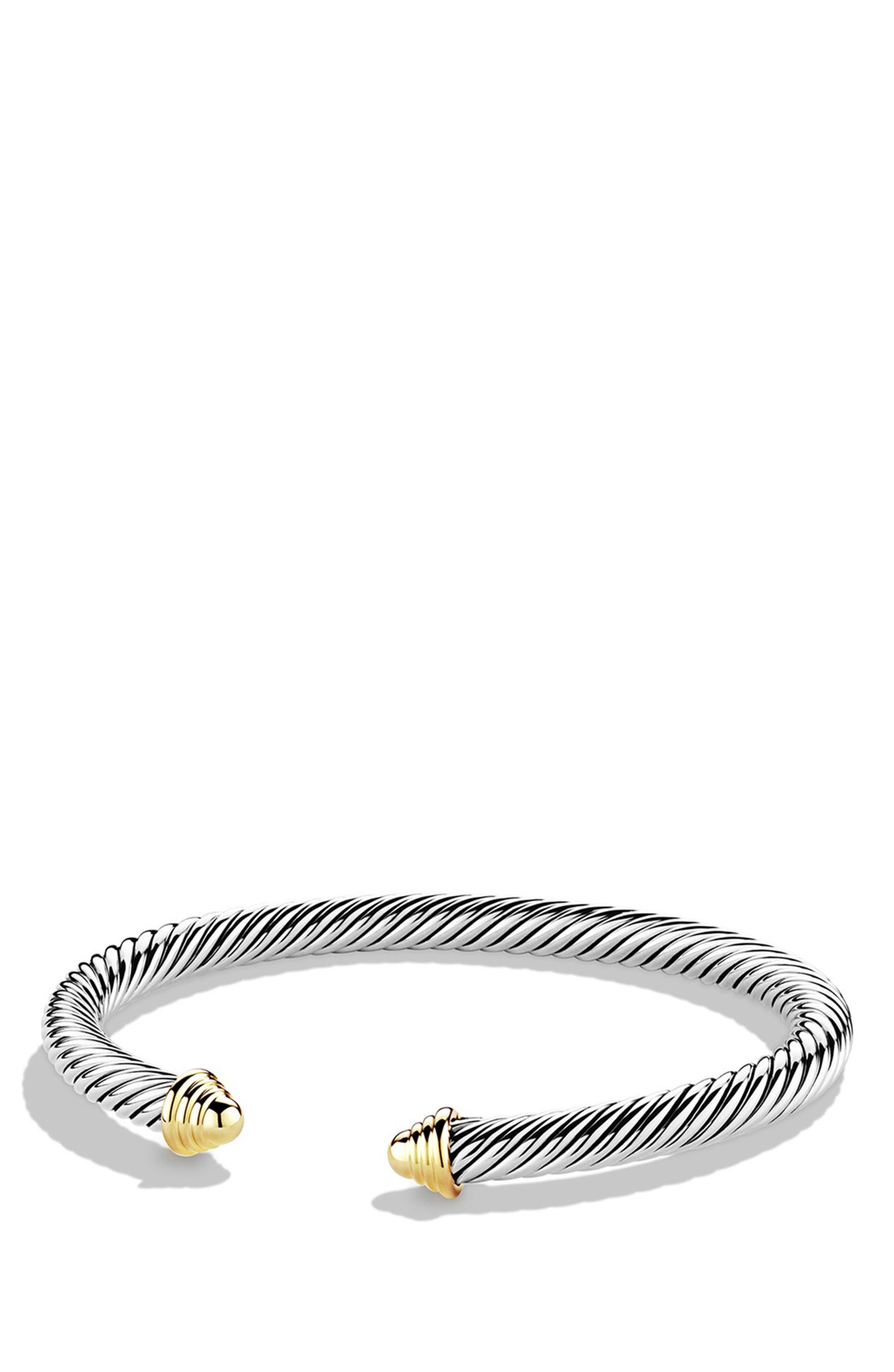 David Yurman Cable Classics Bracelet with 14K Gold, 5mm | Nordstrom