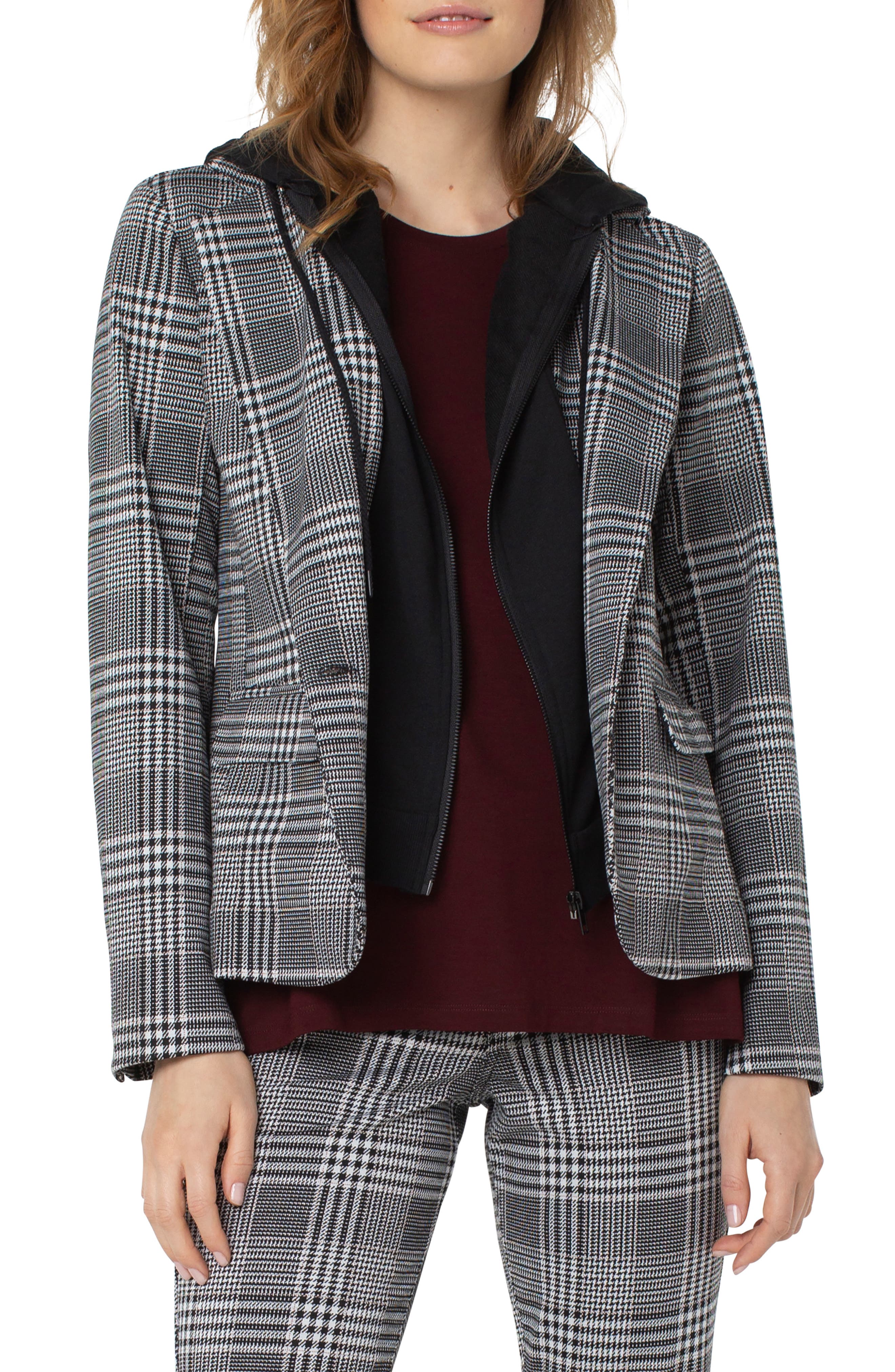 checked boyfriend blazer