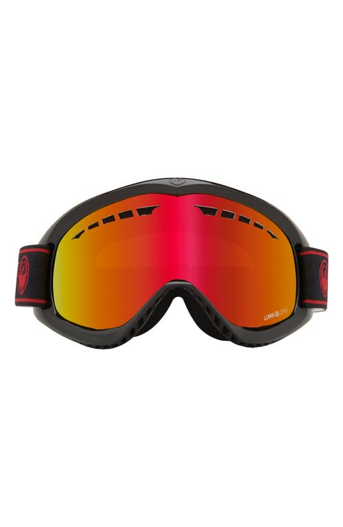 Dragon Dx Base Ion 57mm Snow Goggles In Red