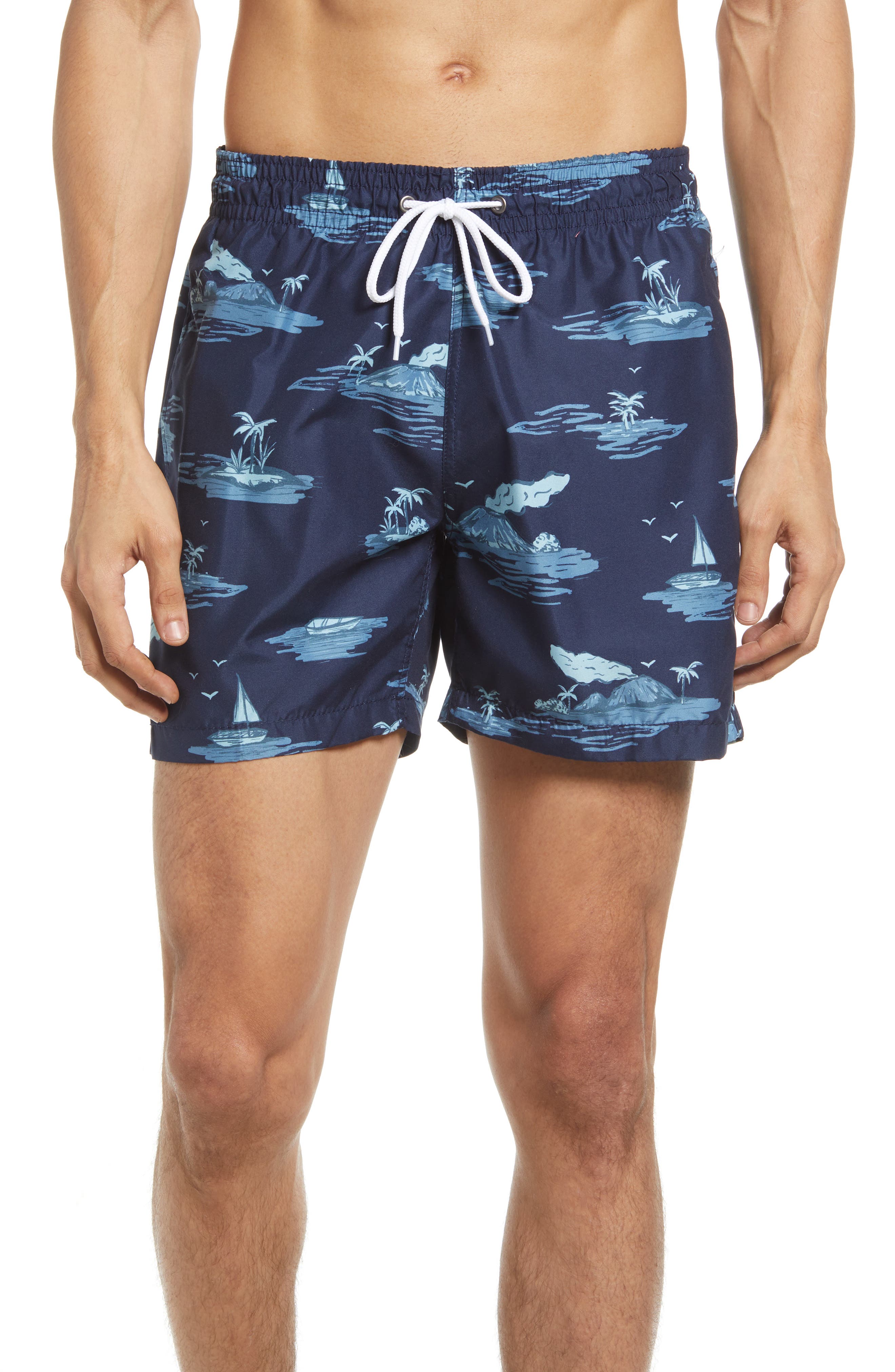 Mens Clothing Beachwear Off-White c/o Virgil Abloh Synthetic Logo-print Regular-fit Swim Shorts for Men 