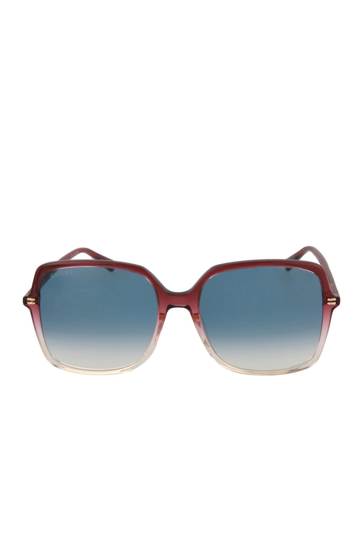 Gucci 57mm Core Square Sunglasses In Red