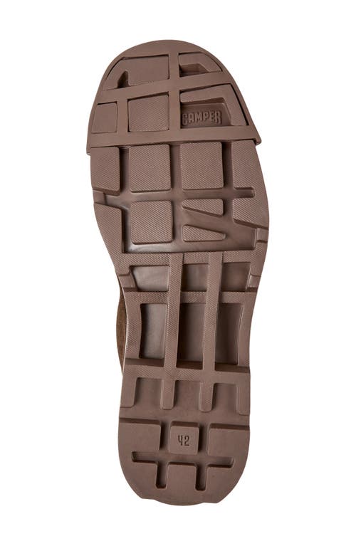 Camper Junction Panelled Lace-up Shoes In Medium Brown
