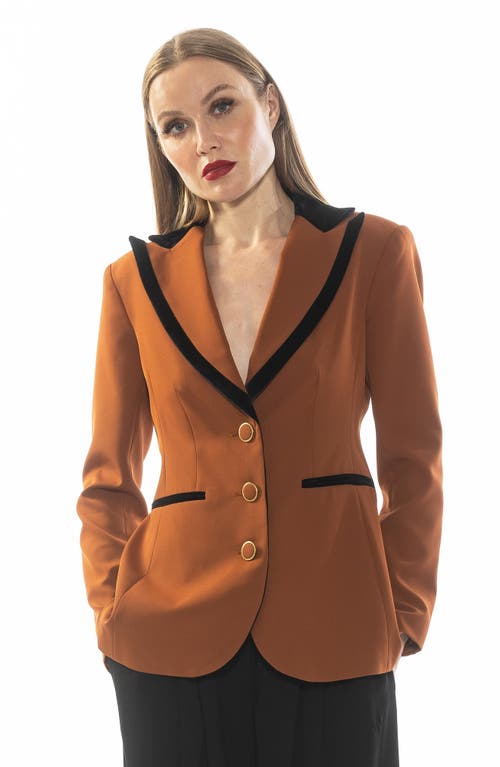 Alexia Admor Reiss Peak Lapel Blazer In Camel
