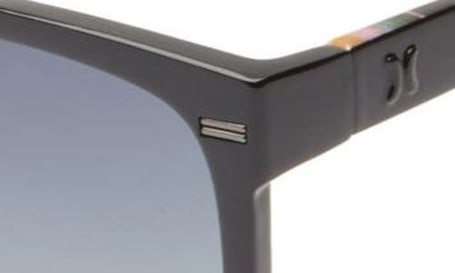 Shop Hurley 52mm Polarized Square Sunglasses In Black/tiedye