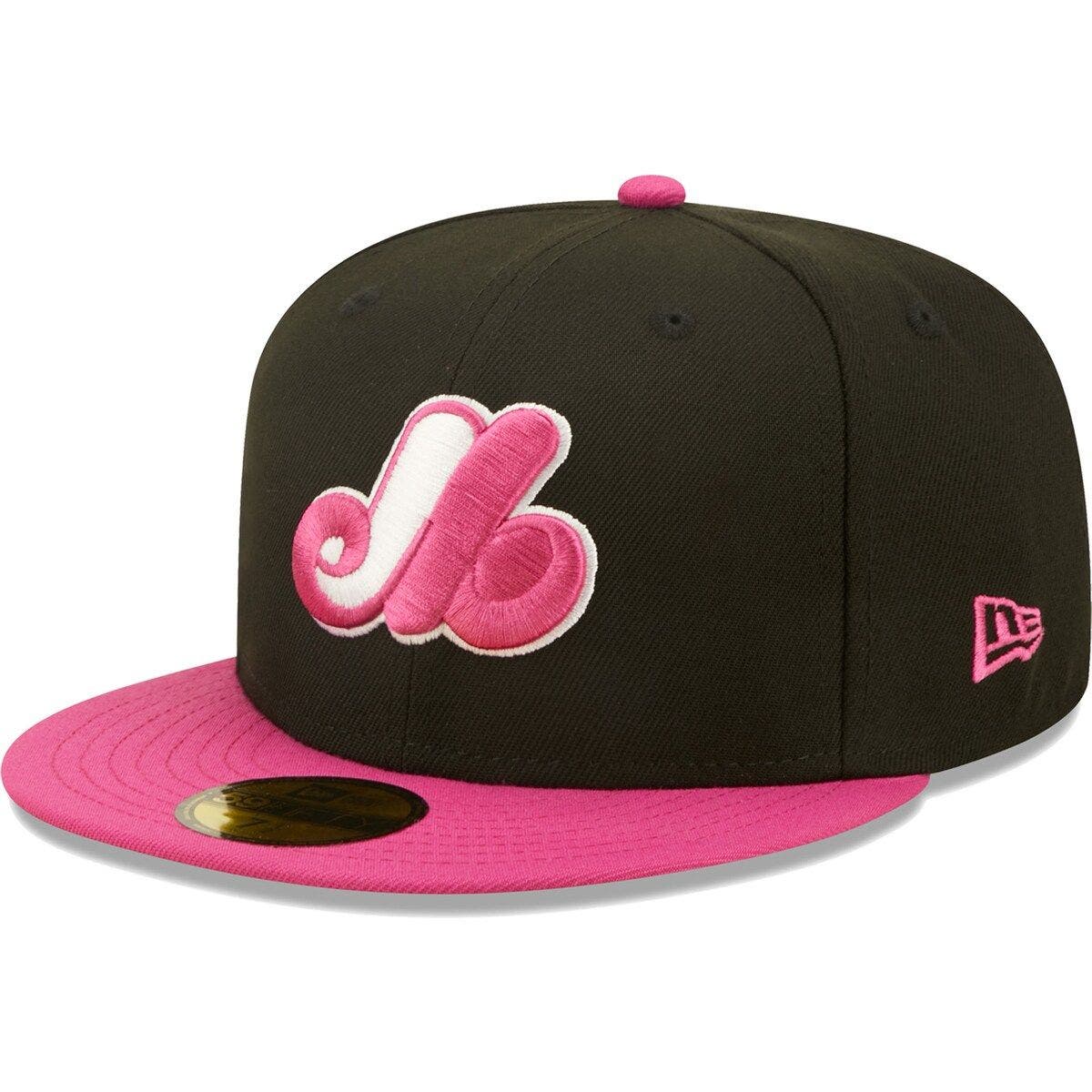 New Era Men's New Era Black/Pink Montreal Expos 35th Anniversary